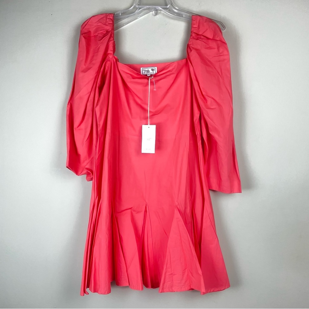 NWT - Mille Resort & Travel Anais Popover Dress in Melon Size Medium - Picture 6 of 17